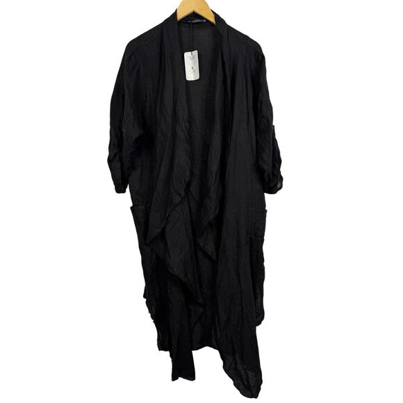 Obsession Milian London Paris Linen Made in Italy Duster Cardigan OS NWT - Picture 1 of 10